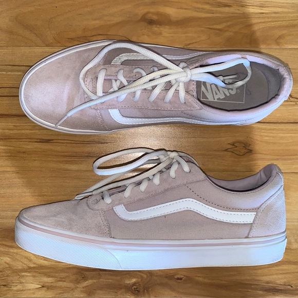 Vans Women's Pink Suede Sneakers - Picture 2 of 10